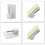 Smukdoo Self Adhesive Hooks,10 Packs Plastic Sticky End Window Hook for Net Curtain Rods 4