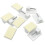 Smukdoo Self Adhesive Hooks,10 Packs Plastic Sticky End Window Hook for Net Curtain Rods 5
