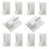 Smukdoo Self Adhesive Hooks,10 Packs Plastic Sticky End Window Hook for Net Curtain Rods 1