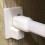 Smukdoo Self Adhesive Hooks,10 Packs Plastic Sticky End Window Hook for Net Curtain Rods 6