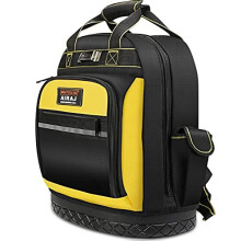 AIRAJ 16 " Waterproof Tool Backpack,Heacy Duty Electrician Backpack with ABS Rubber Base,Easy to Carry (Backpack/Handbags) Tool Backpacks Suitable