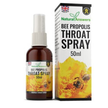 Propolis Throat Spray 50ML , Immune Support & Sore Throat Relief, Natural Answers Bee Propolis Spray with Honey (1 Pack)