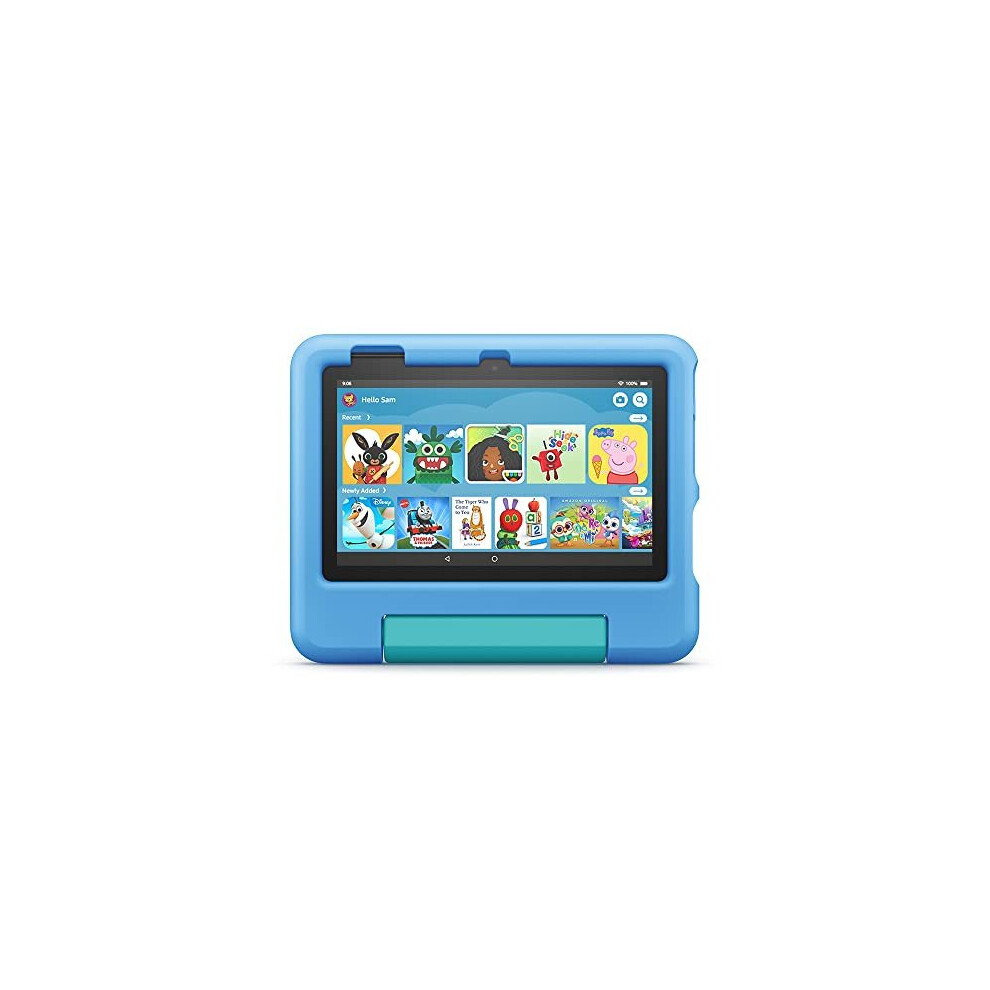 Fire 7 Kids tablet | 7&quot display, ages 3-7, 32 GB, Blue