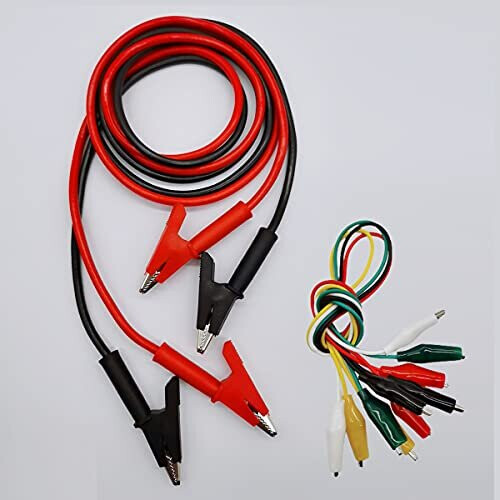 Test Lead Kit SUNJOYCO 24Pcs Multimeter Test Leads Set - Alligator Clips & Probes For Fluke Voltmeters 1000V Multimeter Leads