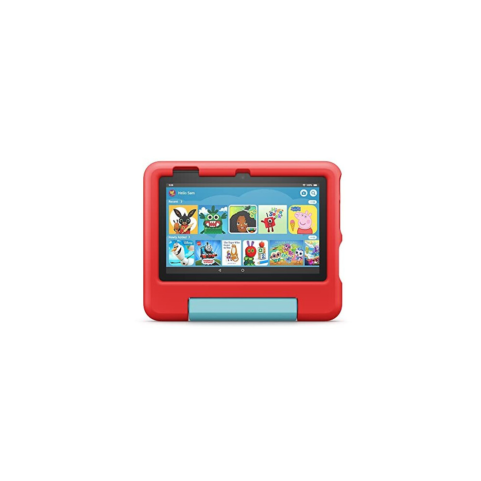 Fire 7 Kids tablet | 7&quot display, ages 3-7, 32 GB, Red