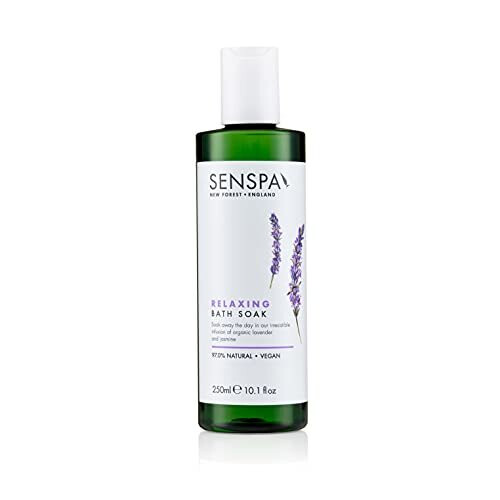 SenSpa Relaxing Lavender Bath Soak, Vegan Bubble Bath, 250ml