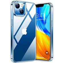 TORRAS 100% Clear Diamond iPhone 14 Case/iPhone 13 Case [Industry NO.1 Anti-Yellow] [5.0 Military SGS Shockproof] Slim Thin iPhone 14/13 Phone Case
