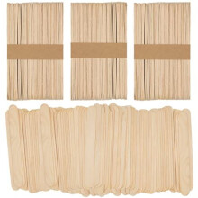 OWLKELA-150 Pieces Jumbo Lollipop Sticks, 150mm Natural Wood Craft Sticks, Lolly Sticks for Home and School Crafts, Popsicle Sticks, Ideal for Arts