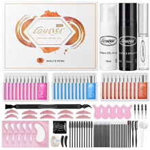 Lomansa Kit de Levage de Cils et de Couleur Noire, Volume et Levage Rapide