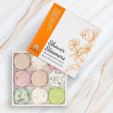 CalmGrace Shower Steamers Aromatherapy Shower Tablets, 9PCS Shower Steamer Shower Bombs with 100% Natural Essential Oils, Shower Bomb Set, Shower