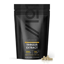 Tribulus Terrestris Extract 5000mg – High Strength 95% Saponins – Non GMO, Gluten Free, Halal – 120 Vegan Capsules