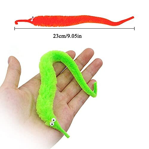 Pilikoll YouMen 12 Pcs Magic Worm Toys Worms On Strings Wiggly Worm