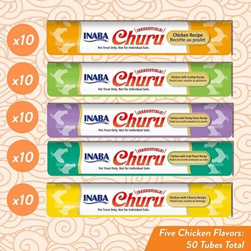 INABA CHURU Varietes Kyllingedelikatesse til katte 50x14g 2