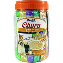 Complément alimentaire - INABA CHURU - Multipack Jar Chicken (x50) - Sans céréales - Texture crémeuse - 100% naturel
