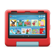 All-new Fire HD 8 Kids tablet 8-inch HD display, ages 3/7, includes 2-year worry-free guarantee, Kid-Proof Case, 32 GB, 2022 release, Red