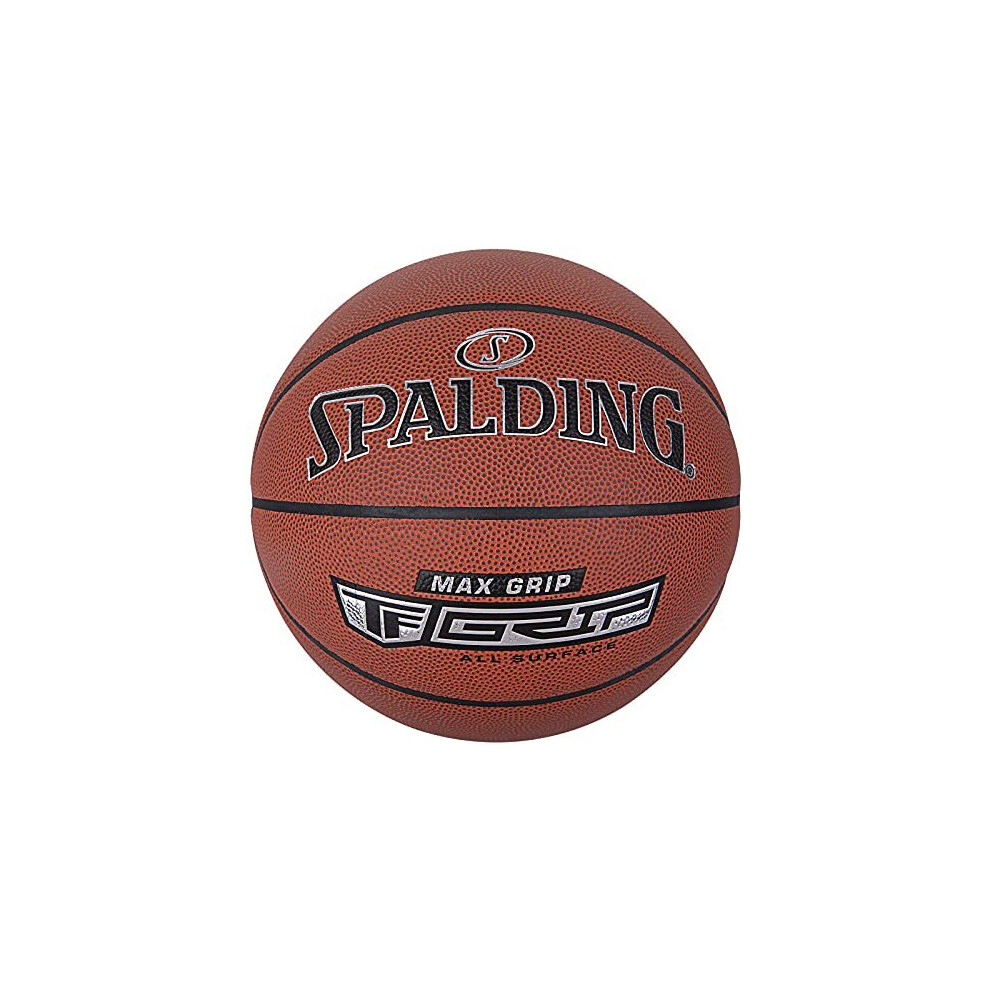 Spalding – Max Grip – Basketball Ball - Size 7 - Basketball - Certified Ball - Composite Basketball – Outdoor - Anti-Slip – Excellent Grip
