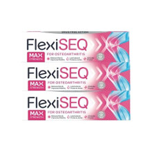 FlexiSEQ 50g Max Strength Gel, 3 Pack, Arthritis Pain Relief Gel, Topical Gel for Osteoarthritis, Drug-Free, Joint Pain Relief Gel for Knees, Hips,