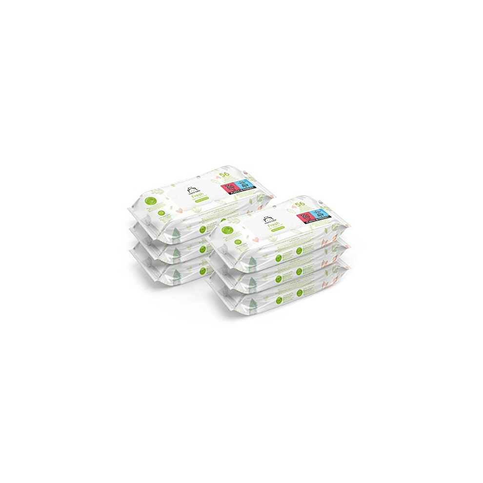 Mama Bear Fresh Lightly Fragranced Baby Wipes - Gentle Aloe & Chamomile Lotion, Dermatologist-Tested, Ph-Balanced, For Sensitive Skin