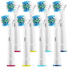 Replacement Toothbrush Heads for Oral B Braun, 8 Heads Professional Electric Toothbrush Heads, Brush Heads Refill Compatible with Oral-B (Pack of 8