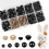 Safety Eyes for Crochet Toys,135pcs Doll Eyes and Noses,Craft Teddy Bear Eyes with Washer for Toy Making DIY Crafts(Black,6-12 mm) 1