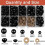 Safety Eyes for Crochet Toys,135pcs Doll Eyes and Noses,Craft Teddy Bear Eyes with Washer for Toy Making DIY Crafts(Black,6-12 mm) 2