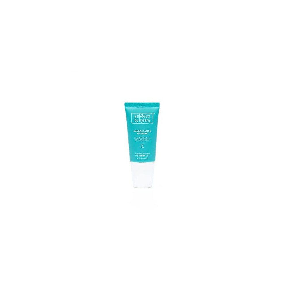Selfless By Hyram Mandelic Acid & Rice Bran Gentle Exfoliating Serum To Improve Skin Texture For Smoother And Brighter Looking Skin 30Ml, Clear