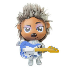 Sing 2 Riff Rock Ash Plush Toy, Sing 2 Merchandise Plush Toy, 12 Inch Ash Figure, Bedroom Accessories, Singing Ash Cushion For Boys And Girls Aged 3