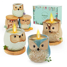 Kinforse Scented Candles Sets Gifts for Women, Birthday Gifts for her, Presents for Women,Owl Gifts for Women, 6 Pack Novelty Women Gifts Aromatherapy