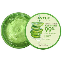 ASYBO 300 ML prrodn gel z aloe vera - organick hydratacn krm zklidnujc a hydratacn pce o spleniny a jizvy na oblicej a telo