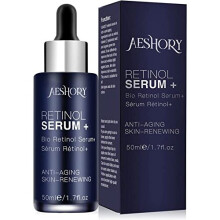 Retinol Serum for Face/Neck/Eyes 50ml, High Strength with 5% Retinol, 30% Vitamin C, Vitamin E & Hyaluronic Acid - Anti Aging Facial Serum for