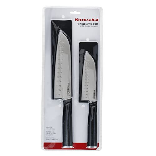 KitchenAid Classic Santoku Japanese Knife Set, Sharp High-Carbon ...