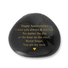 Happy Anniversary Rock - Heartwarming You are My Rock for Him, for Her, Wedding for Couple, for Husband