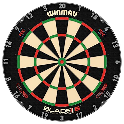 winmau WINMAU Blade 6 Triple Core Carbon Professional Bristle Dartboard