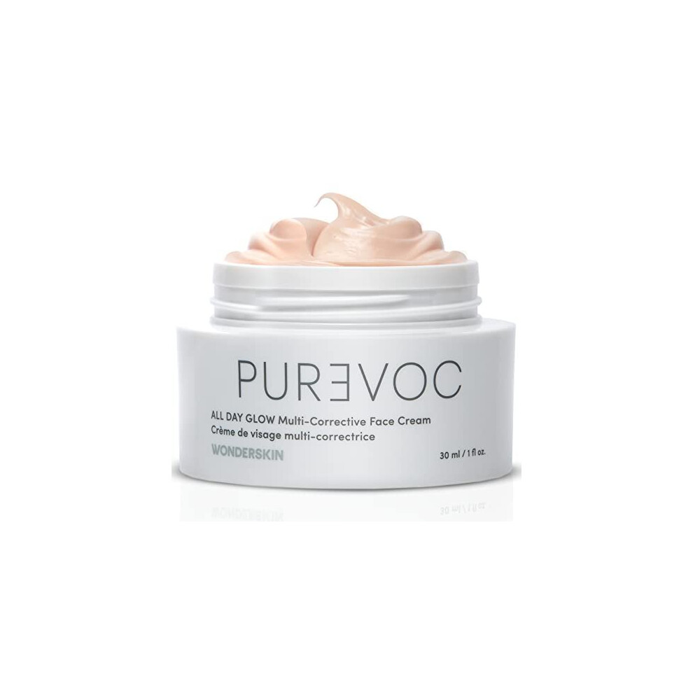 Wonderskin Purevoc All Day Glow Face Cream, Hydrating Face Moisturiser for Women and Men, Facial Moisturiser for Dry Skin, Anti Aging and Anti Wrinkle