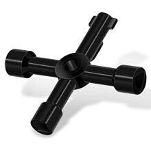 4-in-1 Heavy Duty Utility Key | Gas Meter Box Key, Radiator Key, Electric Box Key & Meter Cupboard Key | Gas Meter Key Triangle UK | Gas Box Key | Gas