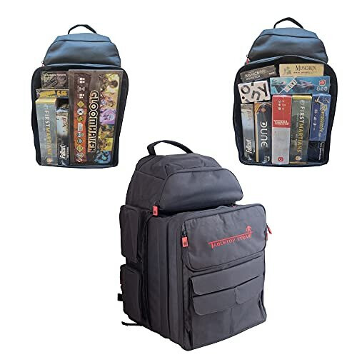 Tabletop Tyrant Board Game Backpack, Game Storage Backpack with Padded