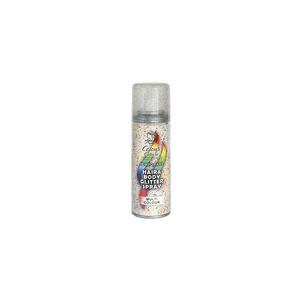 Colour Culture: Hair & Body Glitter Spray - Multi colour 125ml