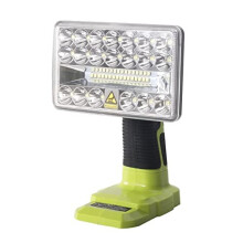 Cordless LED Work Light for Ryobi 18-Volt ONE + Lithium Ion NiCd NiMh Batteries P108, YEX-BUR 18W 2000LM Power LED Spotlight Handheld Flashlight