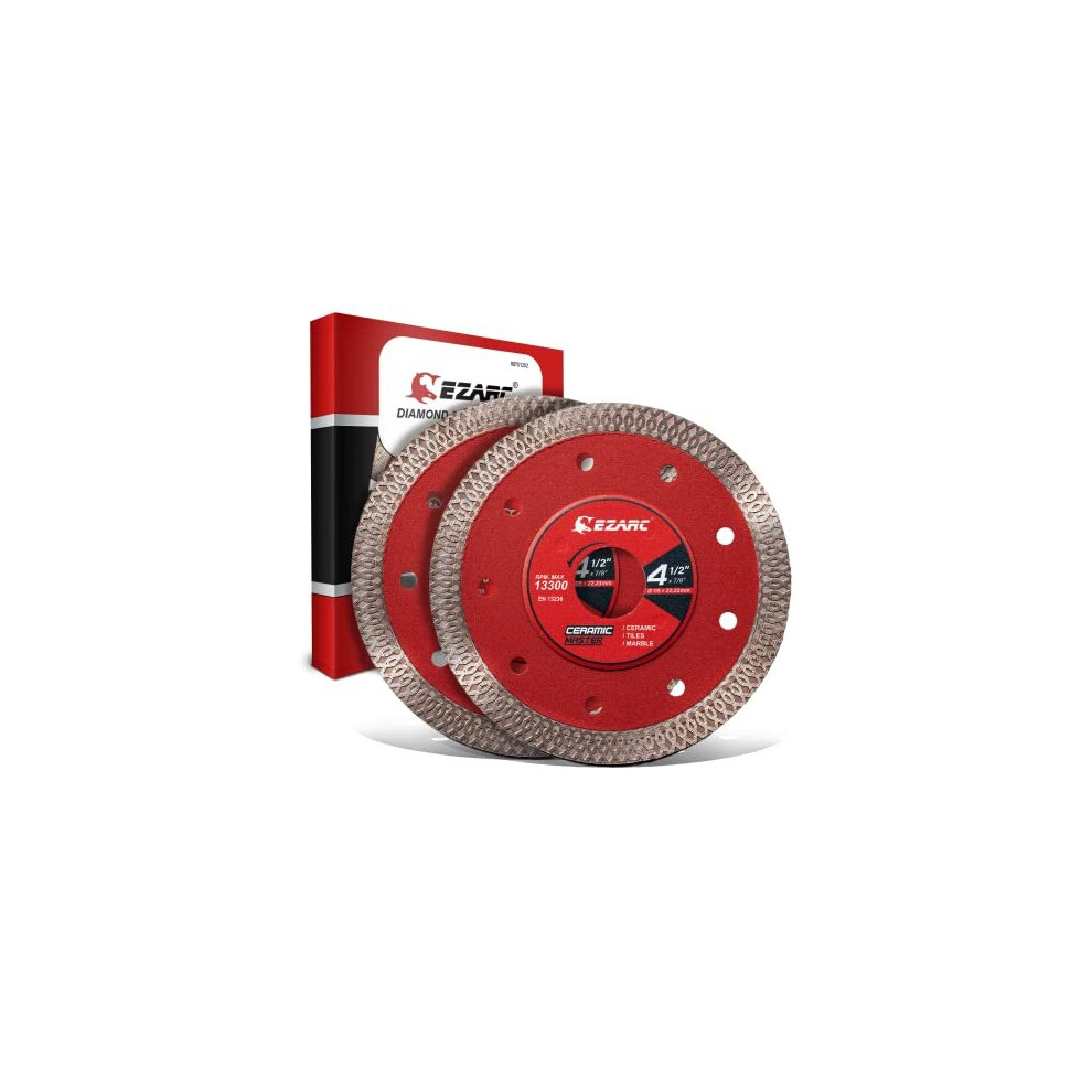 EZARC 115mm Diamond Cutting Discs, Super Thin Fast Diamond Saw Blade for Angle Grinder, 115mm Cutting Wheel for Porcelain, Granite, Marble, Tiles and