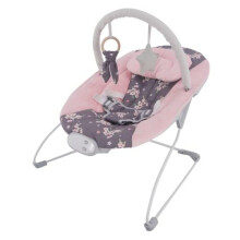 LADIDA Baby Bouncer with Soothing Music and Vibration, Adorable Plum Blossom Design, Suitable for Newborns 148