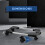 Hmseng Computer Tower Stand, Adjustable Mobile CPU Stand with 4 Rolling Caster Wheels, PC Tower Stand Fits Most PC Under Desk-Black 2