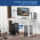 Hmseng Computer Tower Stand, Adjustable Mobile CPU Stand with 4 Rolling Caster Wheels, PC Tower Stand Fits Most PC Under Desk-Black 3