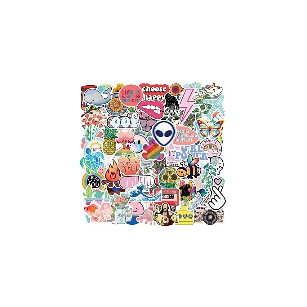 ZUYO Zuyo 100Pcs Sticker Pack,Nature Time Cute Cartoon Stickers Graffiti DIY Waterproof Phone Laptop Luggage Skateboard Scrapbook Travel Suitcase for