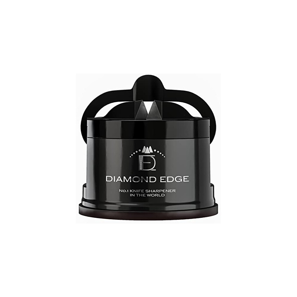 Diamond Edge No.1 Knife Sharpener in The World - Lifetime Use for Any Knife from Chef's, Utility to Steel Pocket Knives - Professional Safe Manual