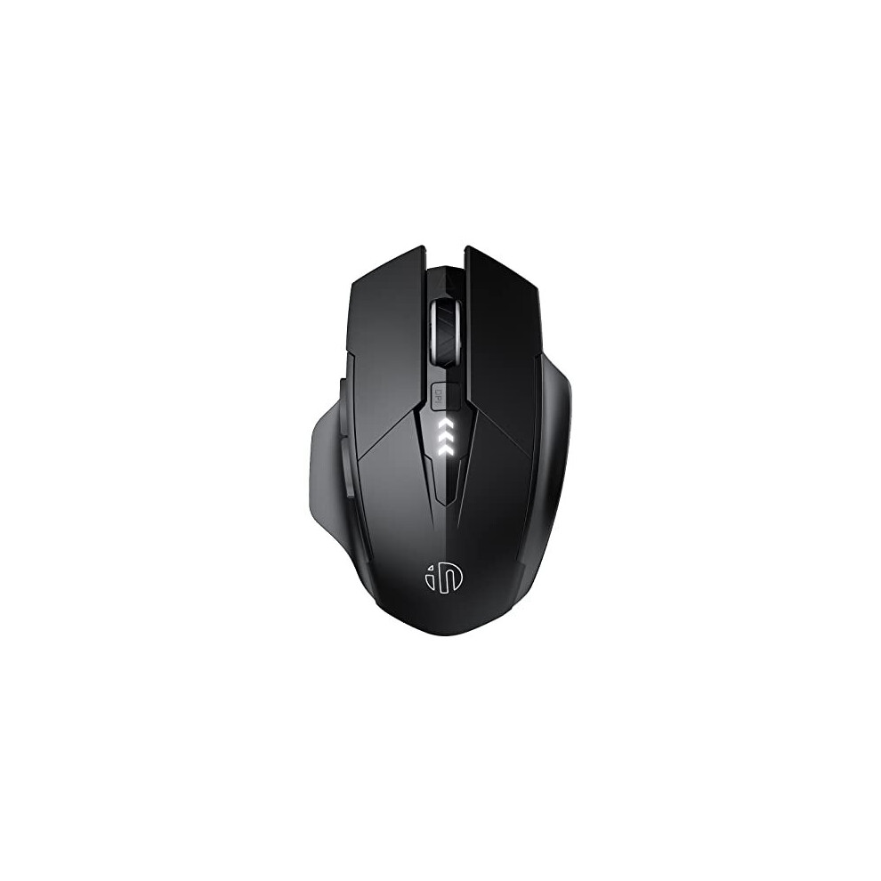 Inphic Bluetooth Mouse, [Upgraded] Multi-Device Silent Rechargeable Bluetooth Wireless Mouse (Tri-Mode: Bt 5.0/4.0+2.4G), 1600Dpi Ergonomic Portable 6914710949419