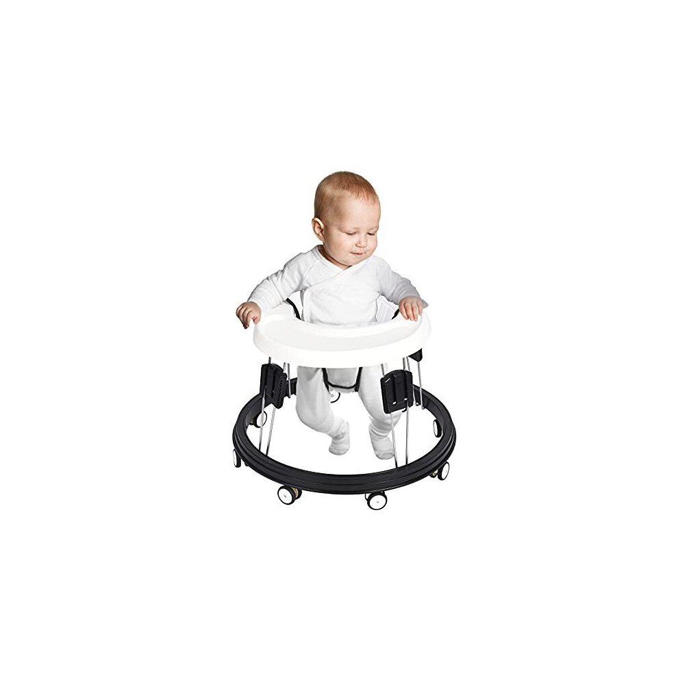 wwuiuiww Foldable Walker The Oldschool Walker in Round Shape Suitable for Any Terrain Babies 6 18 Months White on OnBuy