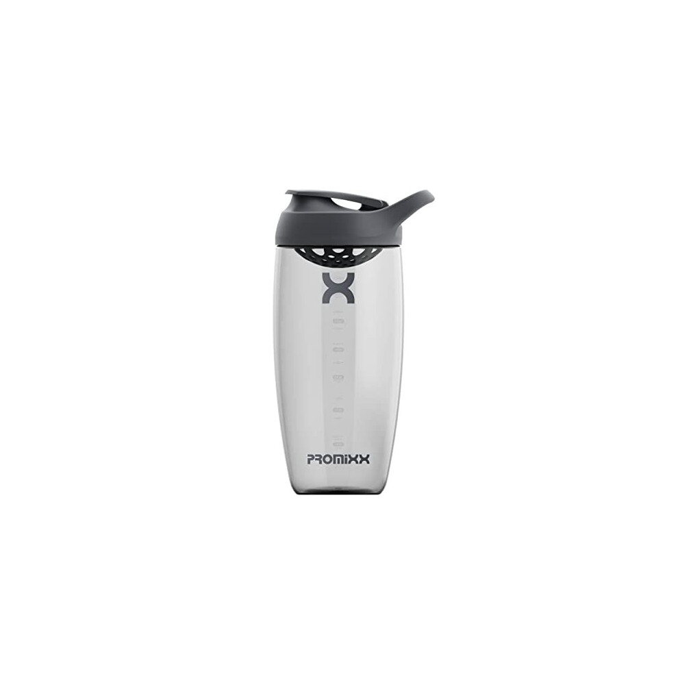 Promixx Gray Pursuit Protein Shaker Bottle - Premium Shaker For Protein Shakes - Lifetime Durability, Leakproof, Odourless - 700Ml / 24Oz (Graphite )