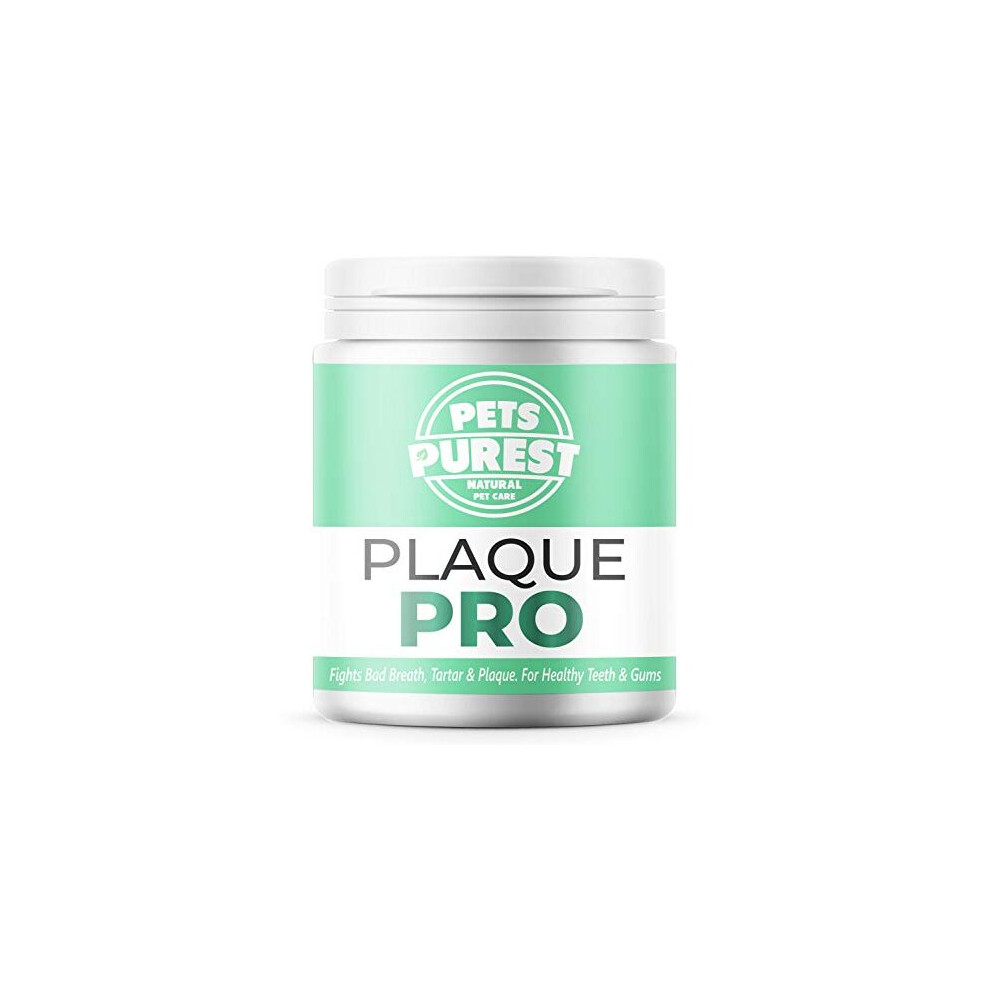 Pets Purest Plaque Off Powder - Plaque Pro Tartar & Plaque Remover for Dogs, Cats & Pet. 100% Natural Bad Breath, Teeth & Gum Disease Oral Health