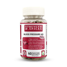 Blood Pressure Support - 100% Natural Supplement for High Blood Pressure - 15 Ingredients with Hawthorn Berry & Grape Seeds - 60 UK Made 1000mg Vegan