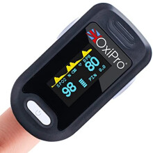 OxiPro 2 - NHS Supplied Pulse Oximeter - CE Approved Blood Oxygen Monitor - Finger Oxygen Saturation Monitor / SATS Monitor SpO2 for Adults and Child